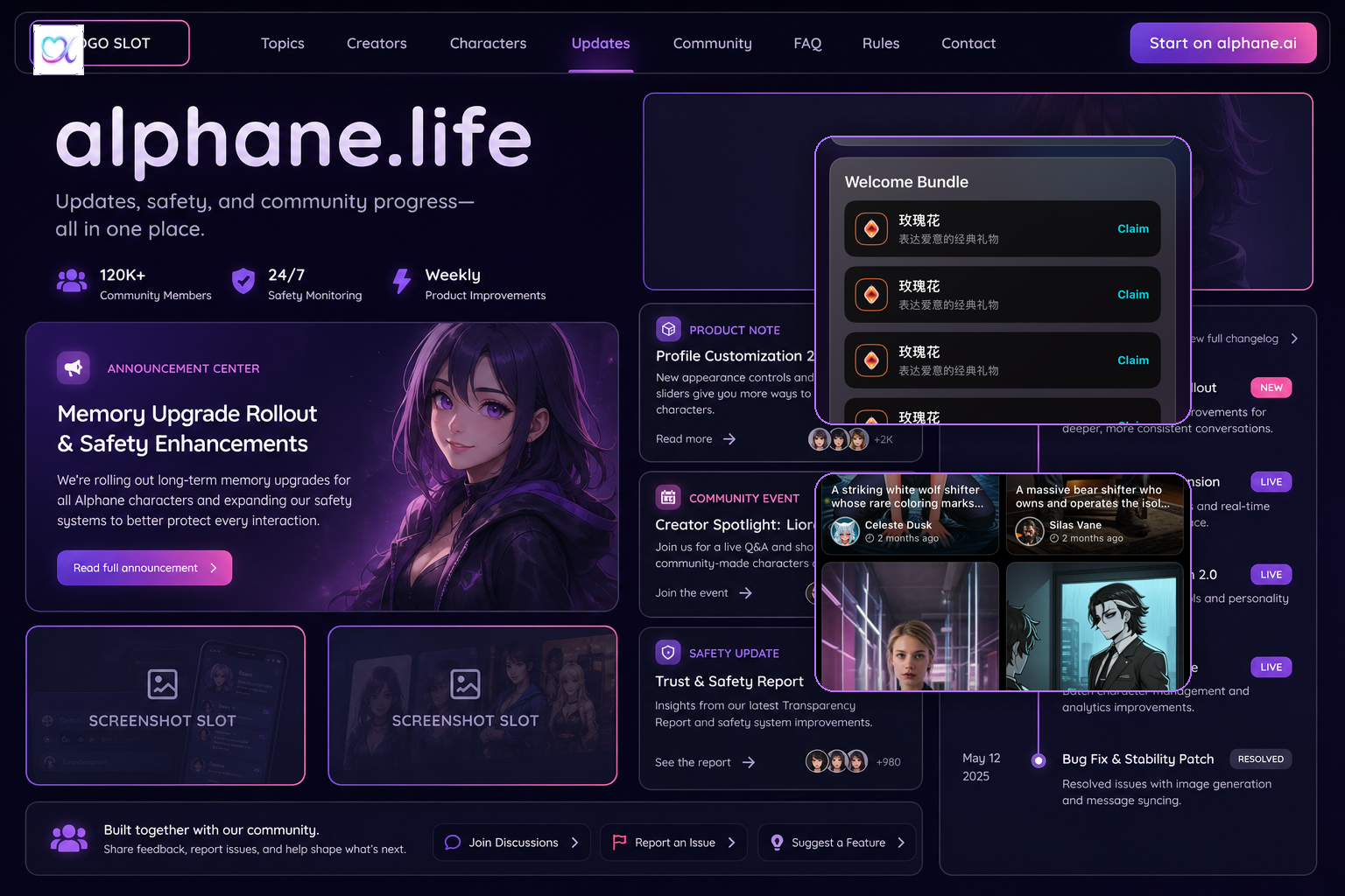 Updates visual preview